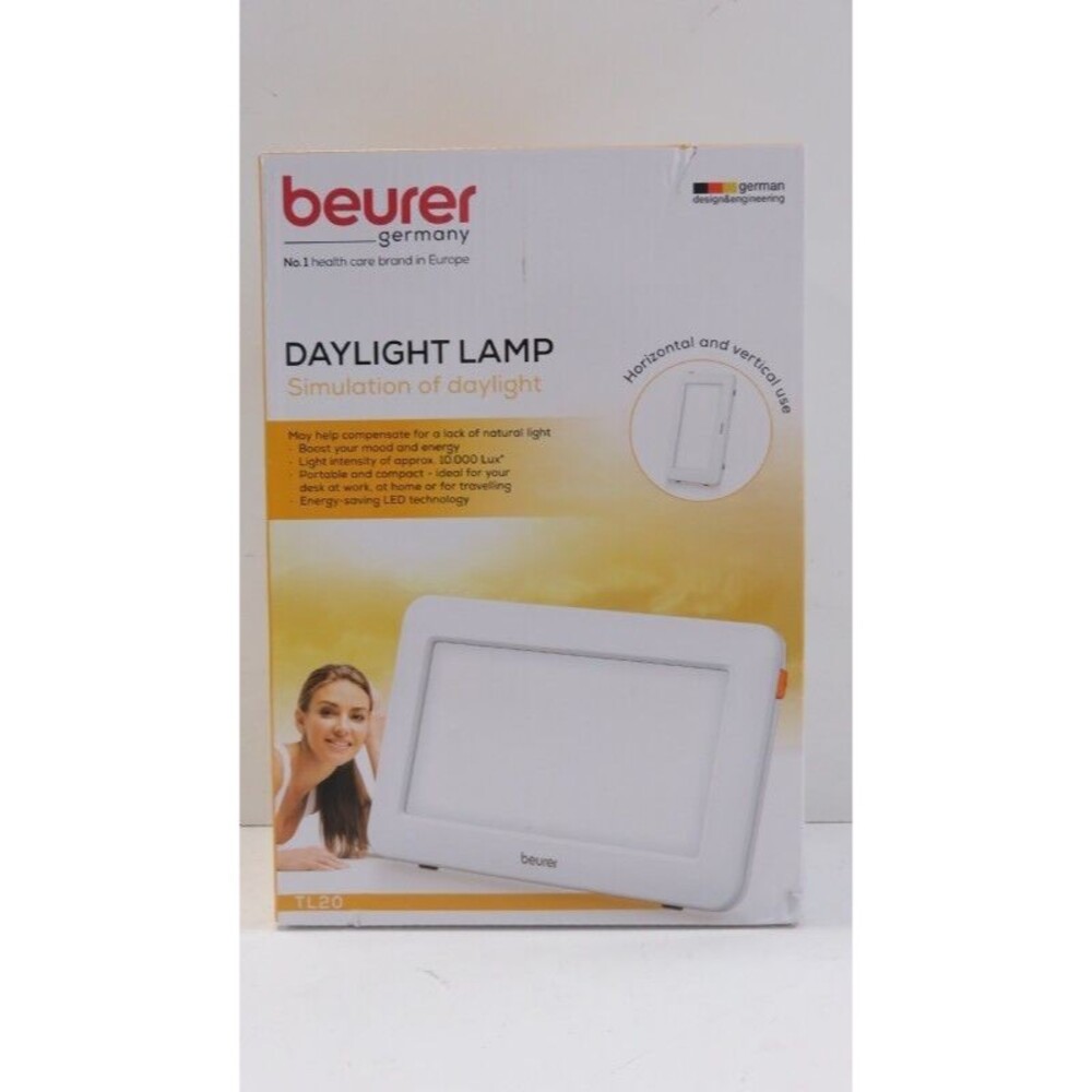 Beurer Germany Daylight Table sunlight Lamp w/ LED Bulb 10,000 Lux Bright White